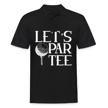 Let’s Par Tee pour les golfeurs - Polo Homme - noir - Devant - Kai (181cm)