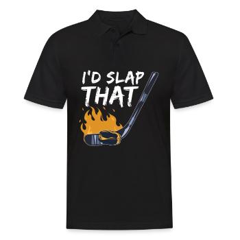 Je battrais cela pour les joueurs de hockey et les partisans - Polo Homme - noir - Devant - Kai (181cm)