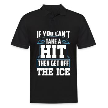 Wenn Sie Für Hockeyspieler Und Fans Keinen Treffer - Männer Poloshirt - Schwarz - Vorne - Kai (181cm)