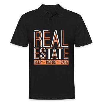 L’espoir immobilier inspire les soins du courtier - Polo Homme - noir - Devant - Kai (181cm)