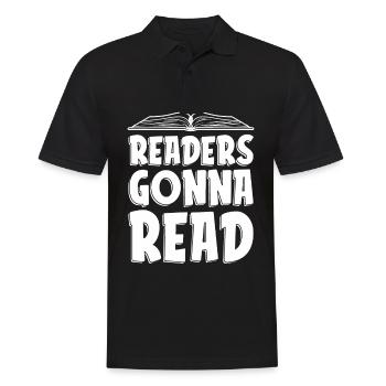 Leser Werden Für Buchliebhaber Lesen - Männer Poloshirt - Schwarz - Vorne - Kai (181cm)