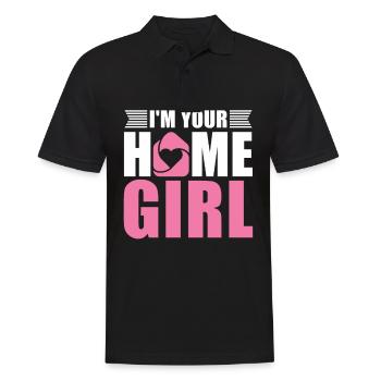 Ich Bin Ihr Hausmädchen Für Immobilienmakler - Männer Poloshirt - Schwarz - Vorne - Kai (181cm)