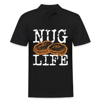 Nug Life Nugget Lover Poulet Nuggets Fast Food - Polo Homme - noir - Devant - Kai (181cm)