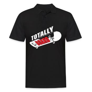 Total Board Für Skateboarder - Männer Poloshirt - Schwarz - Vorne - Kai (181cm)
