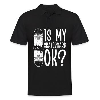 Ist Mein Skateboard In Ordnung? Für Skateboarder - Männer Poloshirt - Schwarz - Vorne - Kai (181cm)