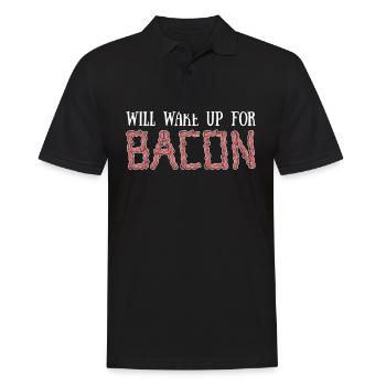 Wachen Sie Für - Männer Poloshirt - Schwarz - Vorne - Kai (181cm)