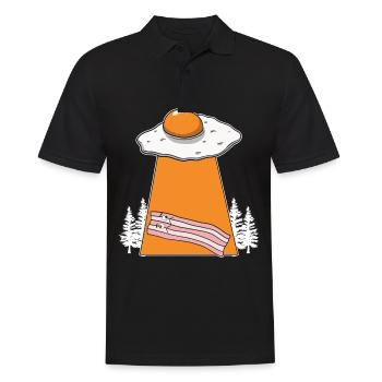 Speck Alien Entführung Frühstück Speck Liebhaber F - Männer Poloshirt - Schwarz - Vorne - Kai (181cm)