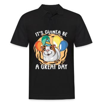 Es Ist Guinea Be A Great Day Meerschweinchen - Männer Poloshirt - Schwarz - Vorne - Kai (181cm)