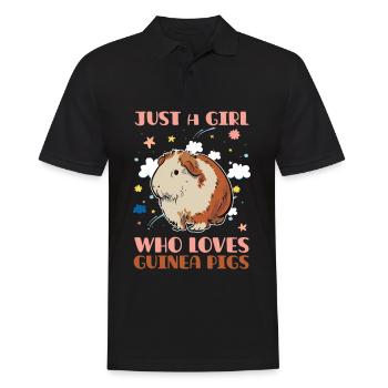 Juste une fille qui - Polo Homme - noir - Devant - Kai (181cm)