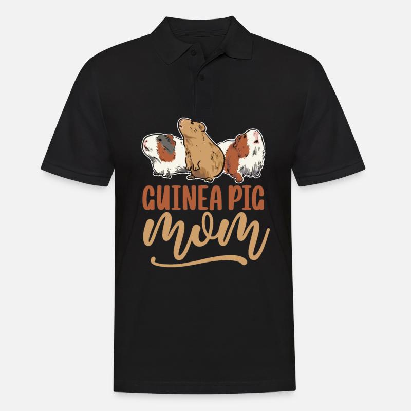 Cochon d’Inde Mère Cochon d’Inde Rongeur - Polo Homme - noir