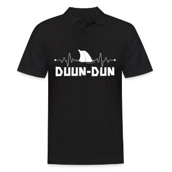 Duun-dun pour les amoureux des requins et les biologistes marins - Polo Homme - noir - Devant - Kai (181cm)
