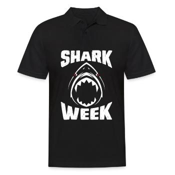 Shark Week For Shark Lovers - Men's Polo Shirt - black - Front - Kai (181cm)