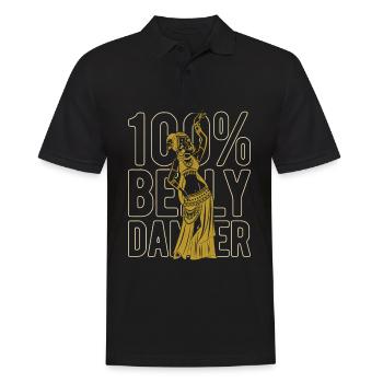 100% Belly Dancer For Belly Dancer - Men's Polo Shirt - black - Front - Kai (181cm)