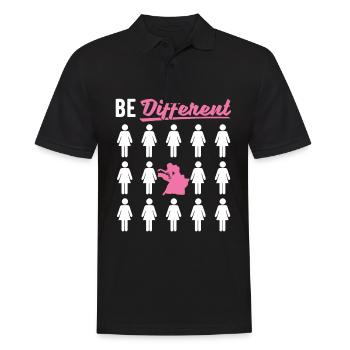 Be Different For Belly Dancer - Men's Polo Shirt - black - Front - Kai (181cm)
