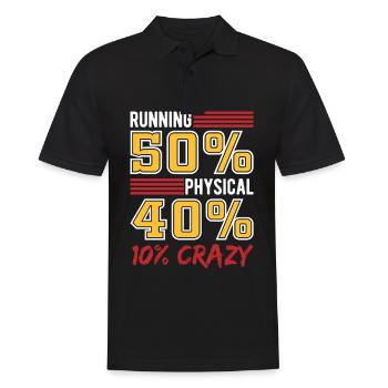 Courir 50% de course physique de fond - Polo Homme - noir - Devant - Kai (181cm)
