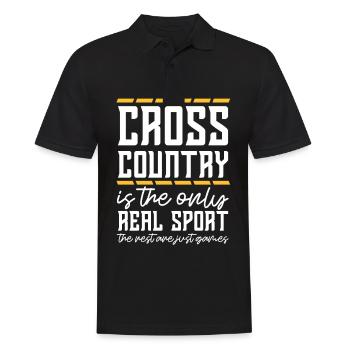 Land Run Real Sport Runner Trail Run - Polo Homme - noir - Devant - Kai (181cm)
