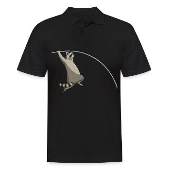 Saut à la perche Raccoon Saut à la perche - Polo Homme - noir - Devant - Kai (181cm)