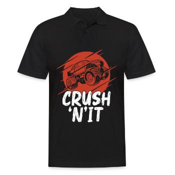 Crush 'n' It Truck-lover-monster-truck - Polo Homme - noir - Devant - Kai (181cm)