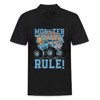 Monstertruck-regeln! Truck-liebhaber-monster-truck - Männer Poloshirt - Schwarz - Vorne - Kai (181cm)