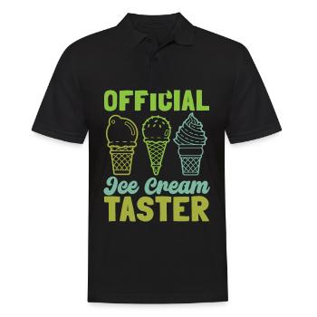 Official - Men's Polo Shirt - black - Front - Kai (181cm)