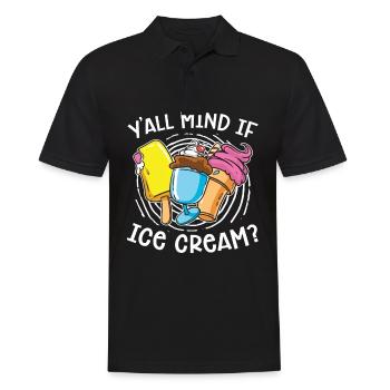 Macht Es Euch Etwas Aus, Wenn Eis? - Männer Poloshirt - Schwarz - Vorne - Kai (181cm)