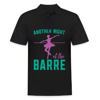 Eine Weitere Nacht Im Barre Ballerina Ballet - Männer Poloshirt - Schwarz - Vorne - Kai (181cm)