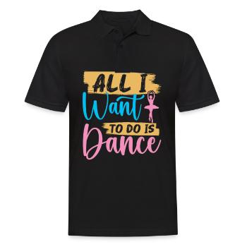 Alles, Was Ich Tun Möchte, Ist - Männer Poloshirt - Schwarz - Vorne - Kai (181cm)