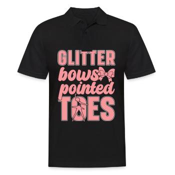 Glänzend Boes Spitz Zehen Ballerina Ballett - Männer Poloshirt - Schwarz - Vorne - Kai (181cm)