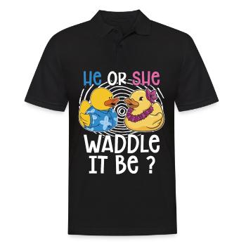 He or she waddles It Being? - Men's Polo Shirt - black - Front - Kai (181cm)