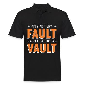 It's not my fault that I like to - Men's Polo Shirt - black - Front - Kai (181cm)