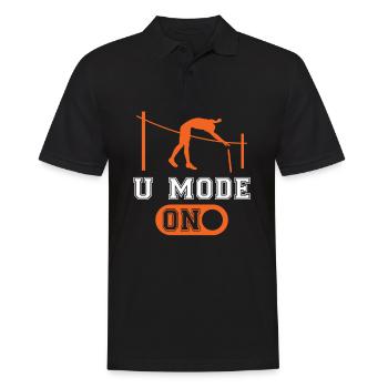 Mode U sur le saut à la perche d’athlétisme - Polo Homme - noir - Devant - Kai (181cm)