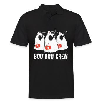 Boo Boo Crew Halloween-party-halloween-kostüm - Männer Poloshirt - Schwarz - Vorne - Kai (181cm)