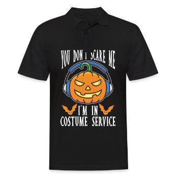 Du Machst Mir Keine Angst, Ich Bin Im - Männer Poloshirt - Schwarz - Vorne - Kai (181cm)