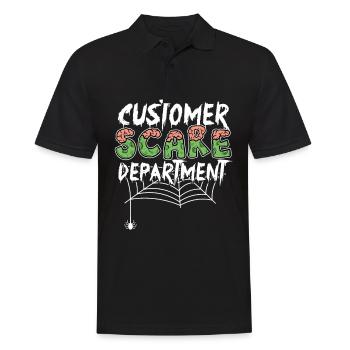 Customer Service of the Customer Service Department - Men's Polo Shirt - black - Front - Kai (181cm)