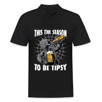 Dies Ist Die Saison Für Beschwipste Kellner - Männer Poloshirt - Schwarz - Vorne - Kai (181cm)