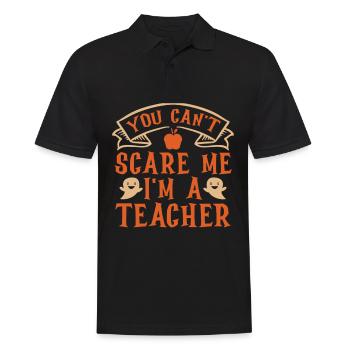 Du Kannst Mich Nicht Erschrecken, Ich Bin Eine - Männer Poloshirt - Schwarz - Vorne - Kai (181cm)