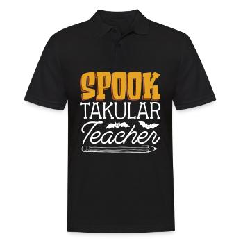 Spook Takular Teacher Grundschullehrer - Männer Poloshirt - Schwarz - Vorne - Kai (181cm)