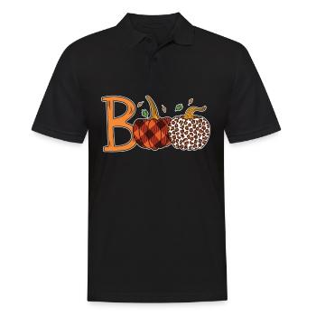 Boo Pumpkin Halloween Costume Halloween Party - Polo Homme - noir - Devant - Kai (181cm)