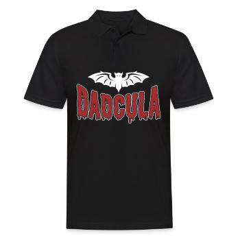 Dadcula Papa Papa Papa Halloween Kostüm Halloween - Männer Poloshirt - Schwarz - Vorne - Kai (181cm)