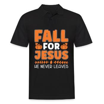 Verlieben Sie Sich In Jesus, Er Verlässt Halloween - Männer Poloshirt - Schwarz - Vorne - Kai (181cm)