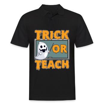 Trick Or Teach Grundschullehrer Vorschule - Männer Poloshirt - Schwarz - Vorne - Kai (181cm)