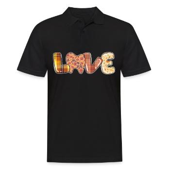 Love Molar Thanksgiving Dentist Dental - Men's Polo Shirt - black - Front - Kai (181cm)