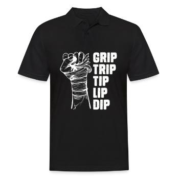 Grip Trip Tip Lip Dip Armwrestling Armwrestler - Polo Homme - noir - Devant - Kai (181cm)