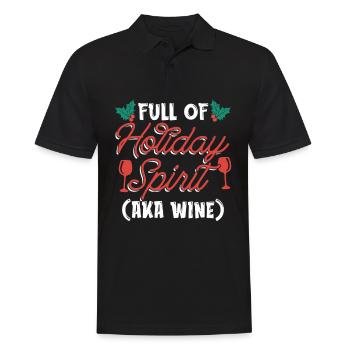 Plein d’ de vacances aka Vin Noël Noël - Polo Homme - noir - Devant - Kai (181cm)