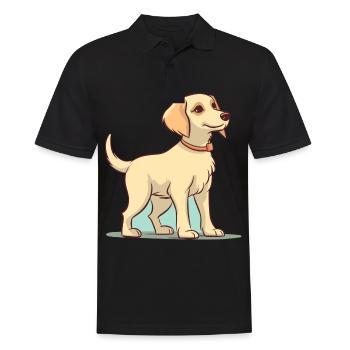 Conception de chien mignon pour les propriétaires de chiens - Polo Homme - noir - Devant - Kai (181cm)