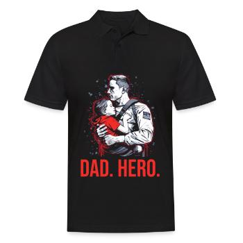 Veteran Day Dad Opa Veteranen - Männer Poloshirt - Schwarz - Vorne - Kai (181cm)