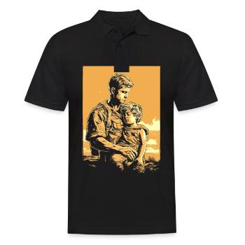 Veteran Day Dad Opa Veteranen - Männer Poloshirt - Schwarz - Vorne - Kai (181cm)