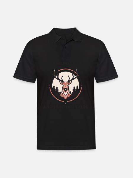 Unique Hunt - Men's Polo Shirt - black