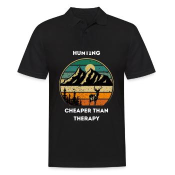 Unique Hunt - Men's Polo Shirt - black - Front - Kai (181cm)