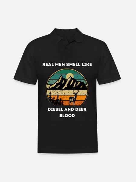Unique Hunt - Men's Polo Shirt - black